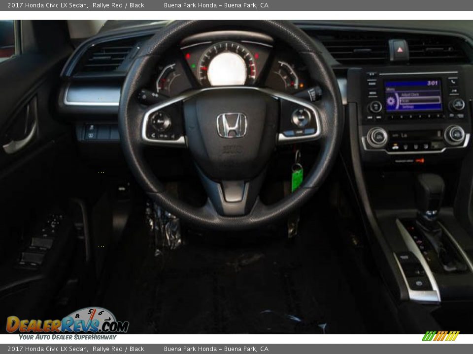 2017 Honda Civic LX Sedan Rallye Red / Black Photo #5