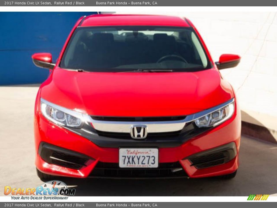 2017 Honda Civic LX Sedan Rallye Red / Black Photo #7