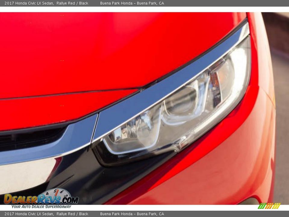 2017 Honda Civic LX Sedan Rallye Red / Black Photo #9