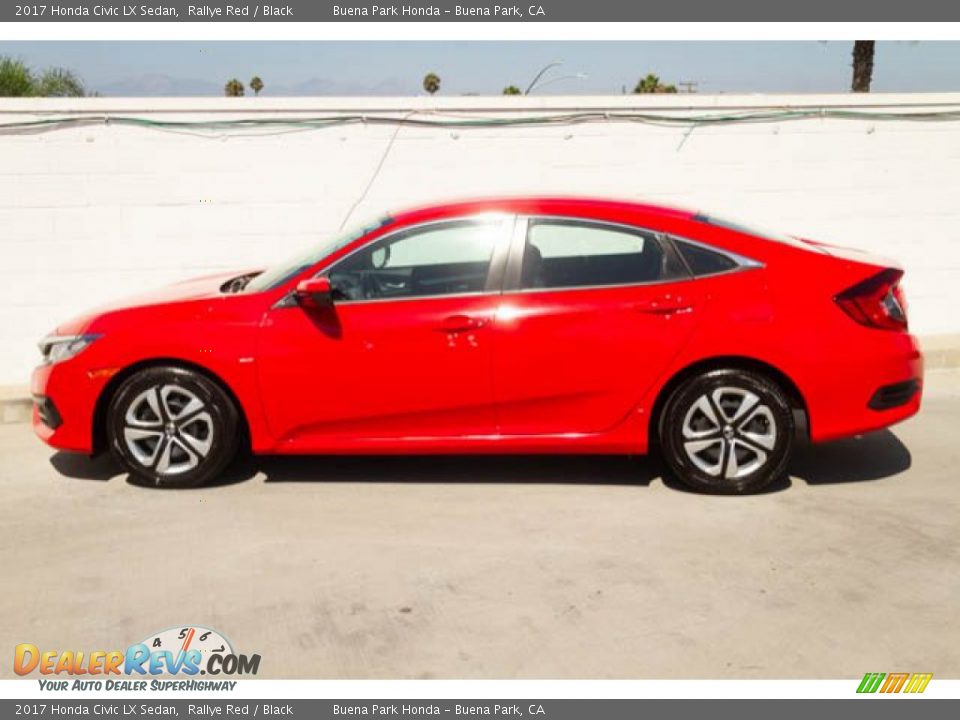 2017 Honda Civic LX Sedan Rallye Red / Black Photo #10
