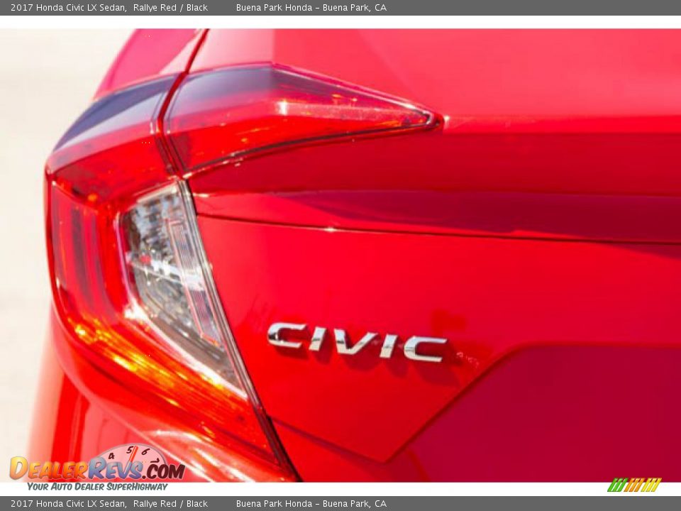2017 Honda Civic LX Sedan Rallye Red / Black Photo #12