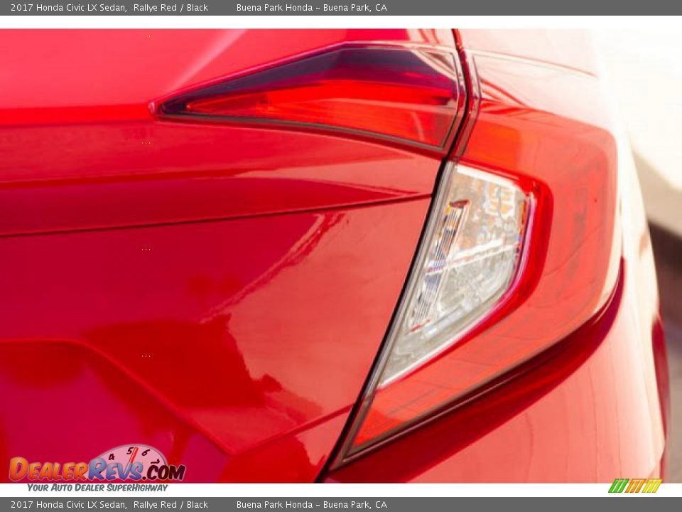 2017 Honda Civic LX Sedan Rallye Red / Black Photo #13