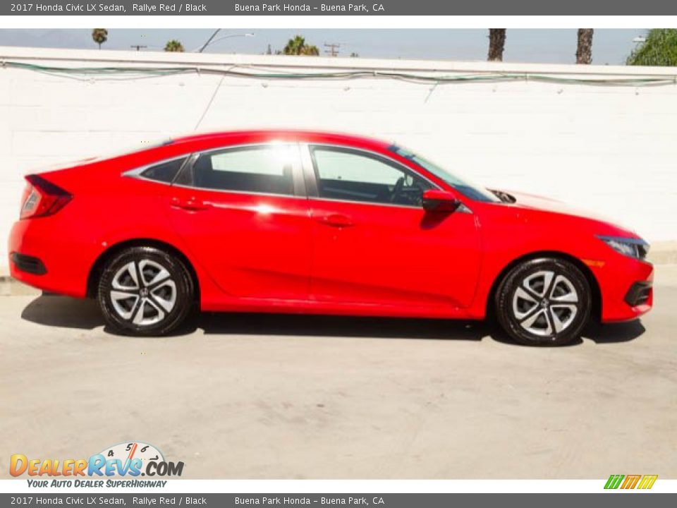 2017 Honda Civic LX Sedan Rallye Red / Black Photo #14