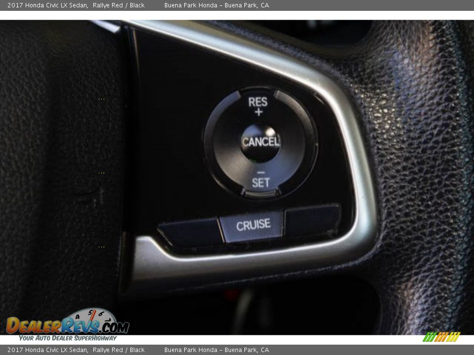 2017 Honda Civic LX Sedan Rallye Red / Black Photo #17