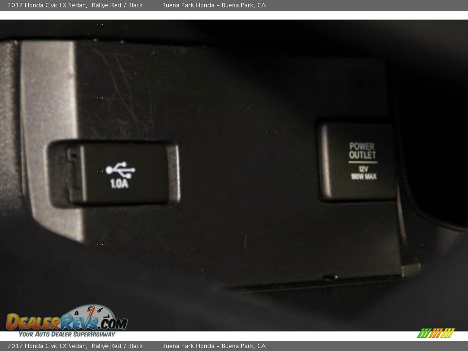 2017 Honda Civic LX Sedan Rallye Red / Black Photo #18