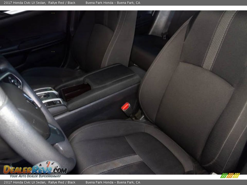 2017 Honda Civic LX Sedan Rallye Red / Black Photo #19