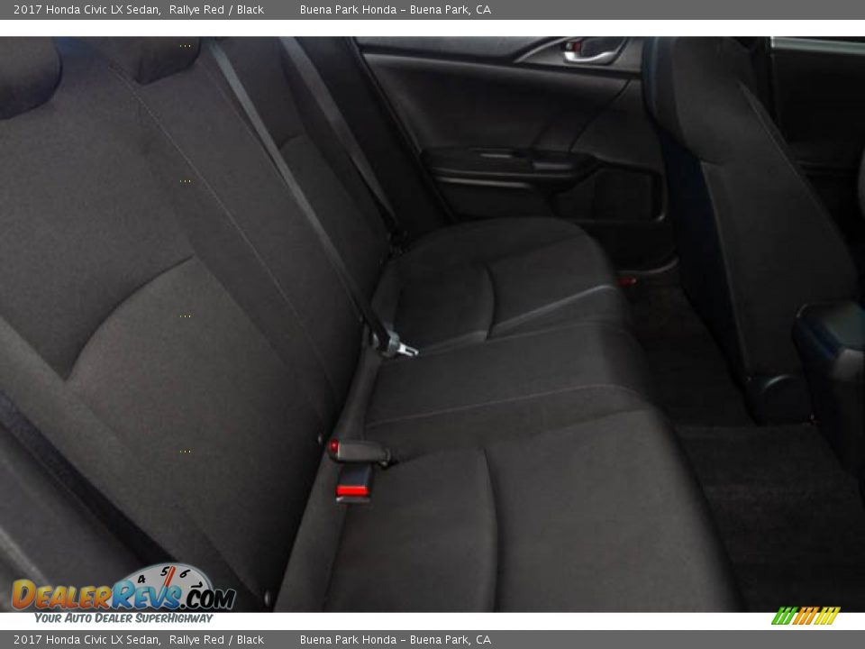 2017 Honda Civic LX Sedan Rallye Red / Black Photo #22