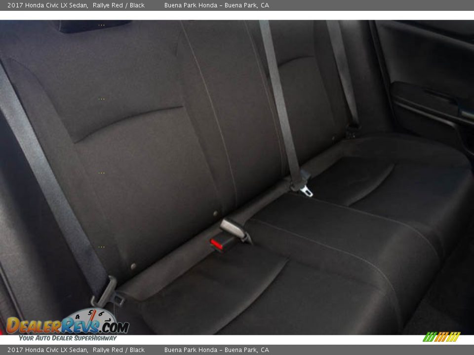 2017 Honda Civic LX Sedan Rallye Red / Black Photo #23