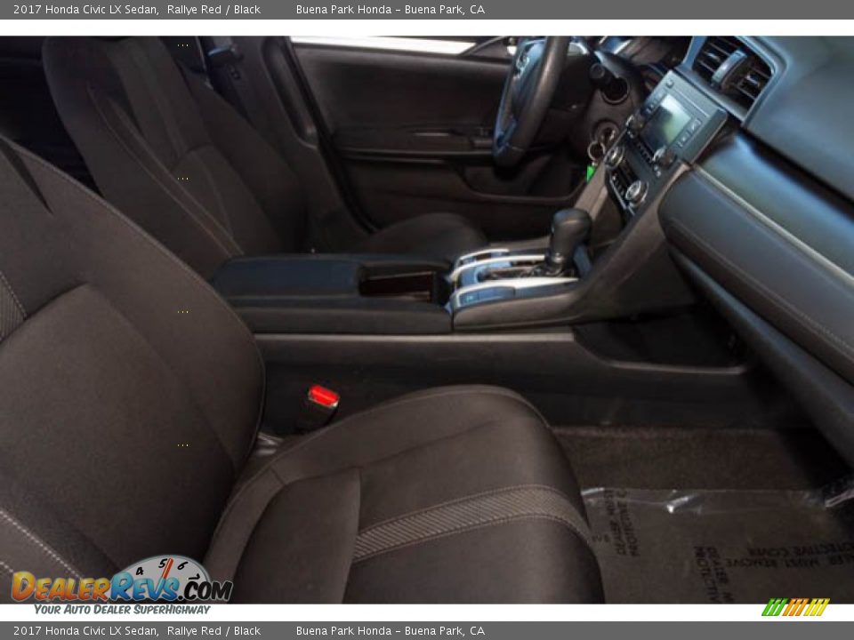 2017 Honda Civic LX Sedan Rallye Red / Black Photo #24