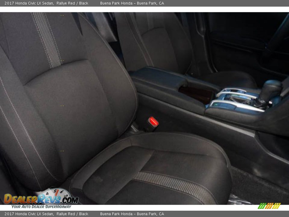 2017 Honda Civic LX Sedan Rallye Red / Black Photo #25