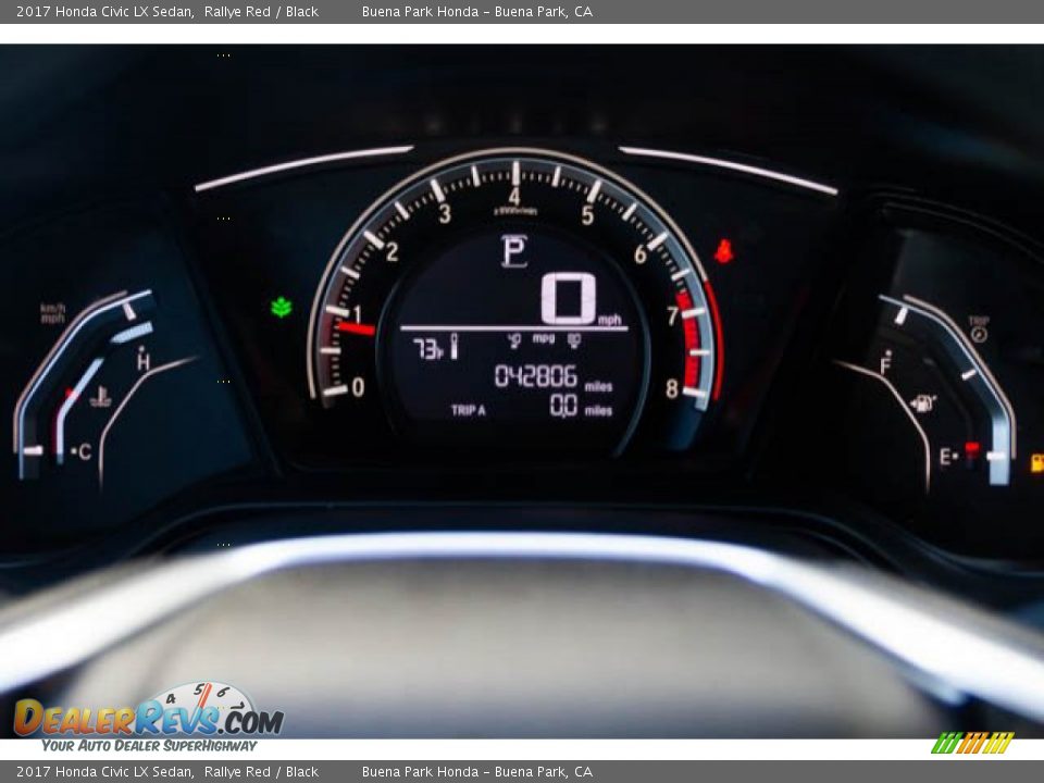 2017 Honda Civic LX Sedan Rallye Red / Black Photo #28