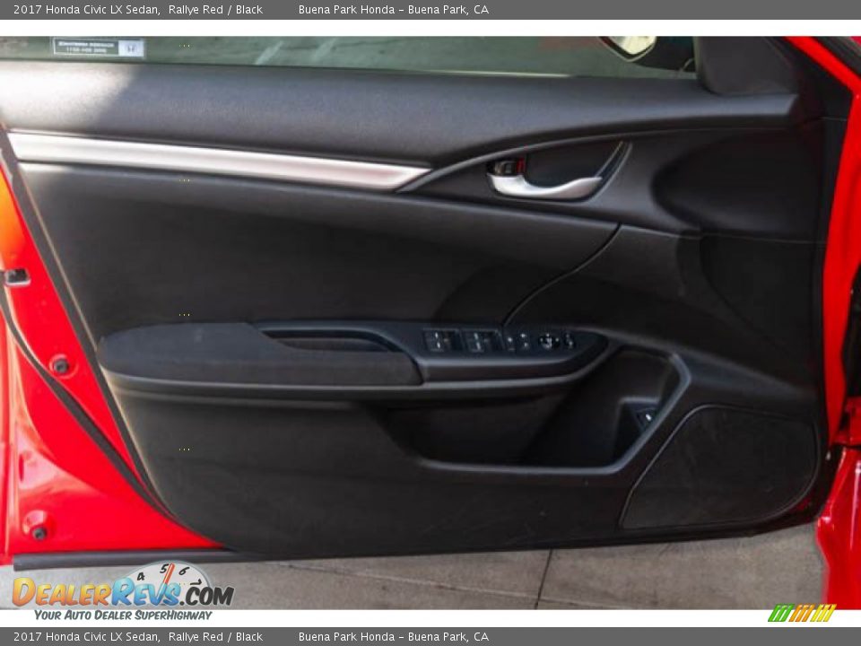 2017 Honda Civic LX Sedan Rallye Red / Black Photo #29
