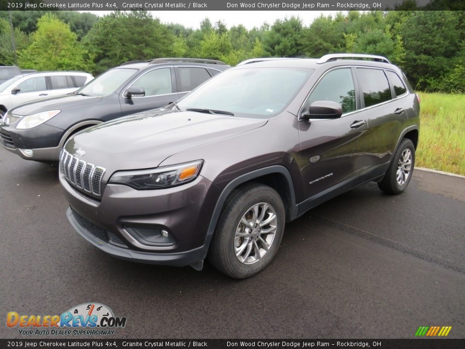 2019 Jeep Cherokee Latitude Plus 4x4 Granite Crystal Metallic / Black Photo #2