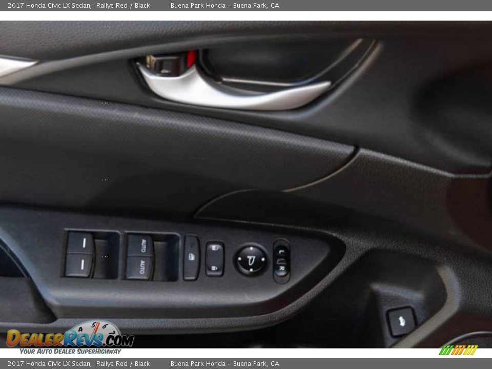 2017 Honda Civic LX Sedan Rallye Red / Black Photo #30