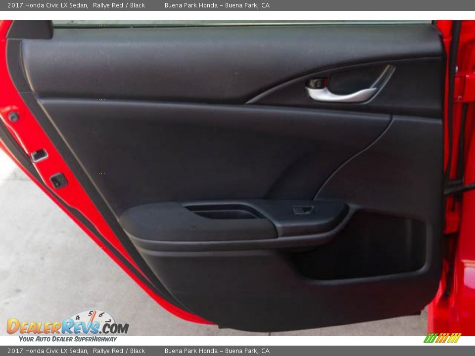 2017 Honda Civic LX Sedan Rallye Red / Black Photo #31