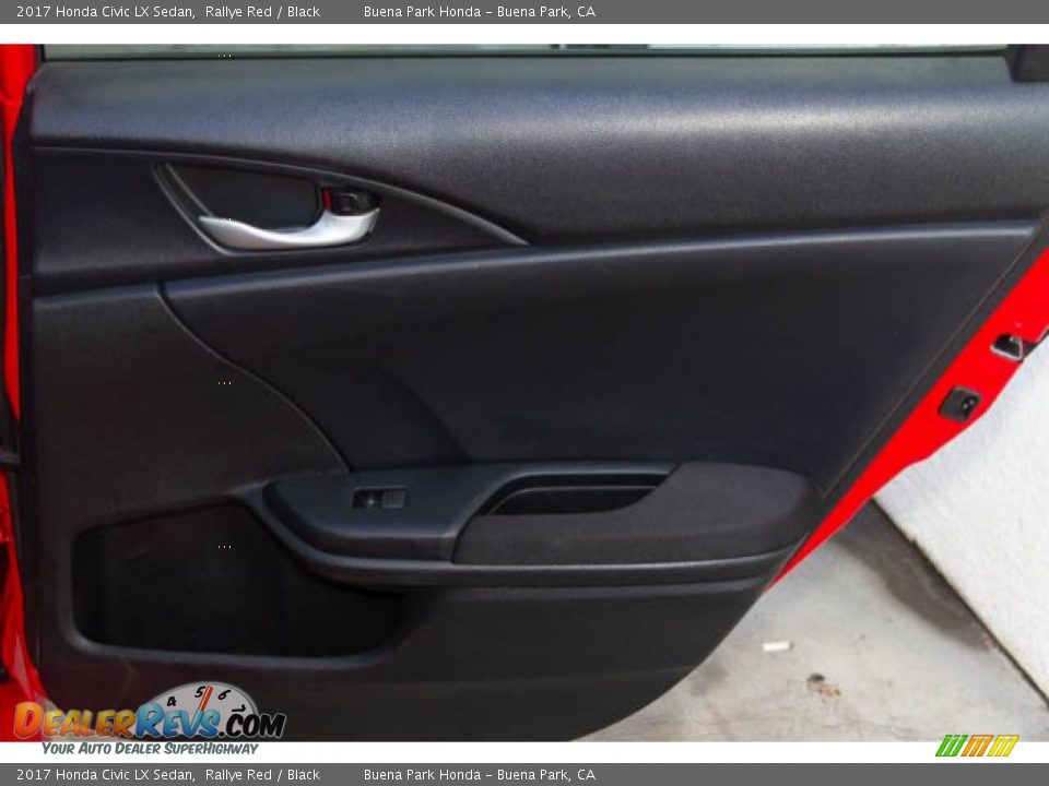 2017 Honda Civic LX Sedan Rallye Red / Black Photo #32