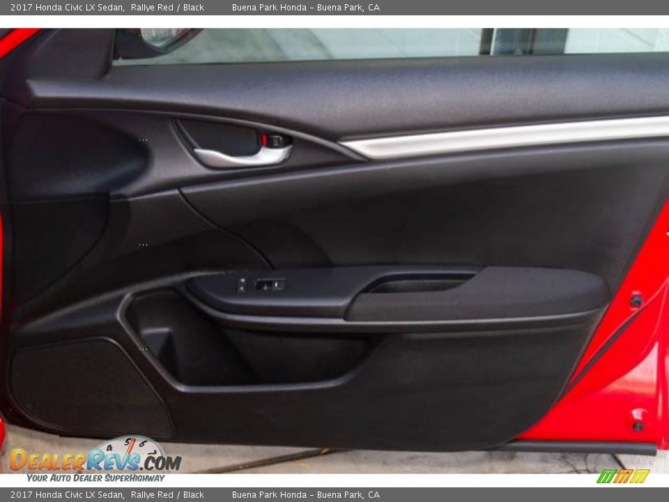 2017 Honda Civic LX Sedan Rallye Red / Black Photo #33