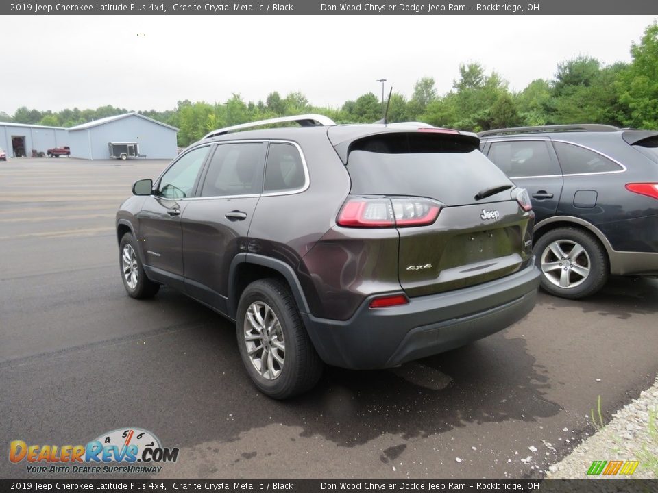 2019 Jeep Cherokee Latitude Plus 4x4 Granite Crystal Metallic / Black Photo #7