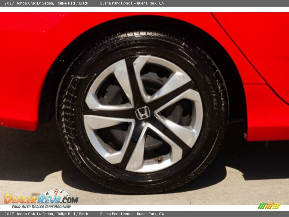 2017 Honda Civic LX Sedan Rallye Red / Black Photo #35