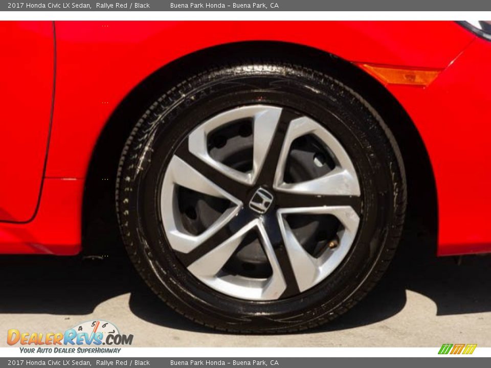 2017 Honda Civic LX Sedan Rallye Red / Black Photo #36