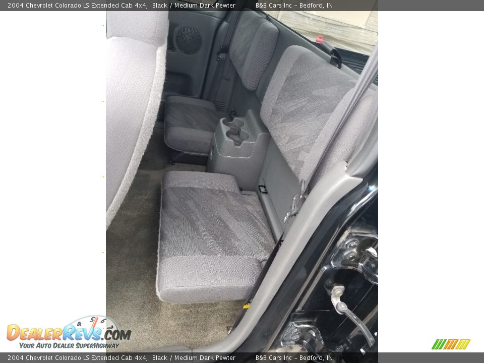2004 Chevrolet Colorado LS Extended Cab 4x4 Black / Medium Dark Pewter Photo #15