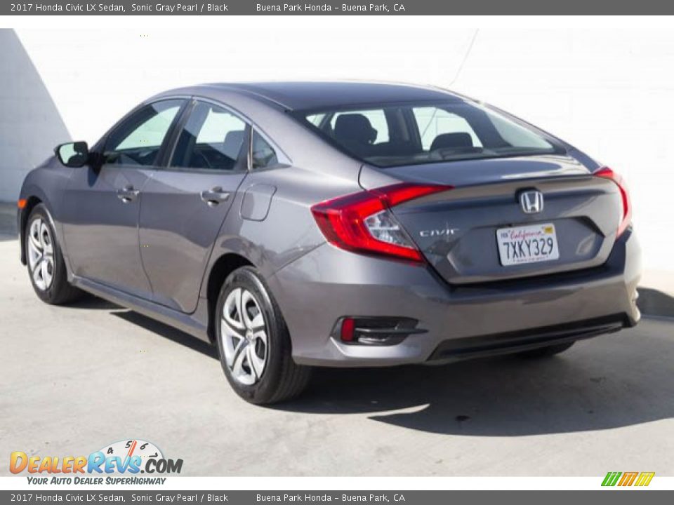 2017 Honda Civic LX Sedan Sonic Gray Pearl / Black Photo #2