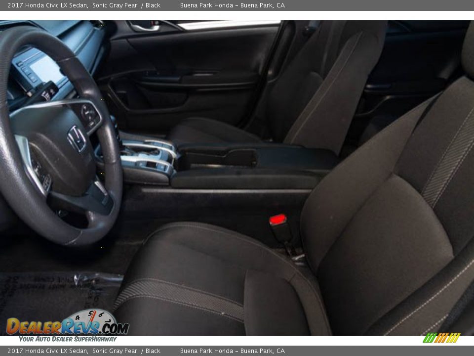2017 Honda Civic LX Sedan Sonic Gray Pearl / Black Photo #3