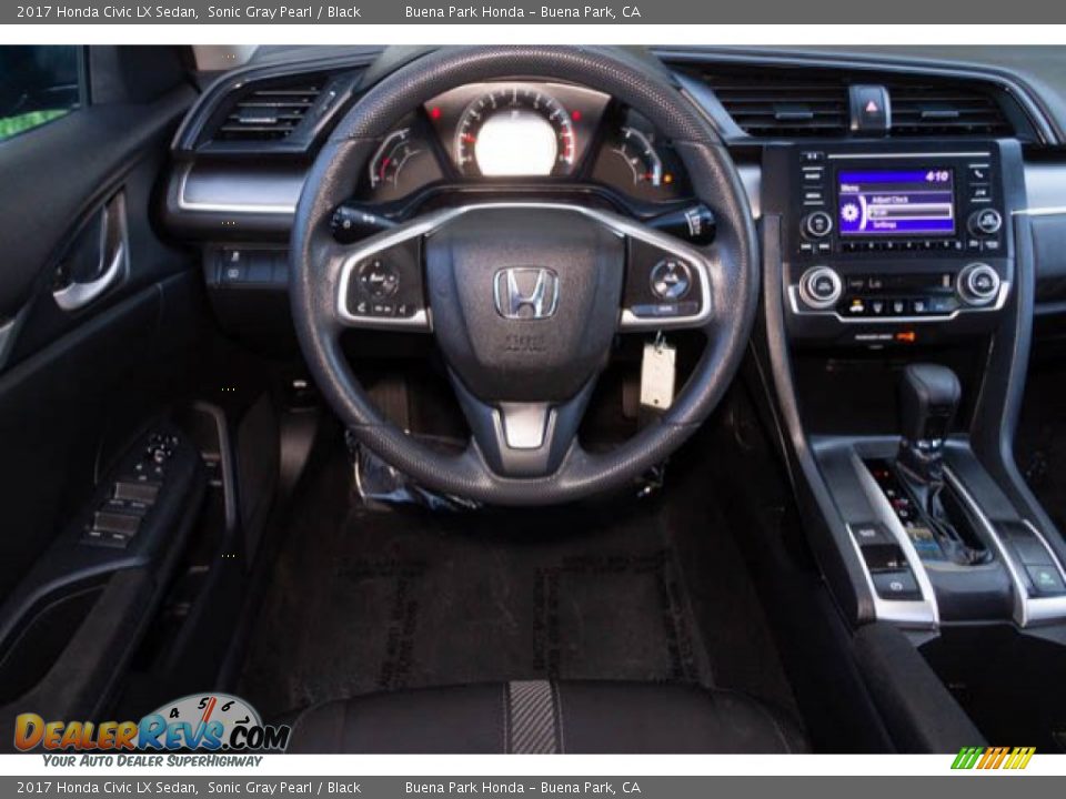 2017 Honda Civic LX Sedan Sonic Gray Pearl / Black Photo #5