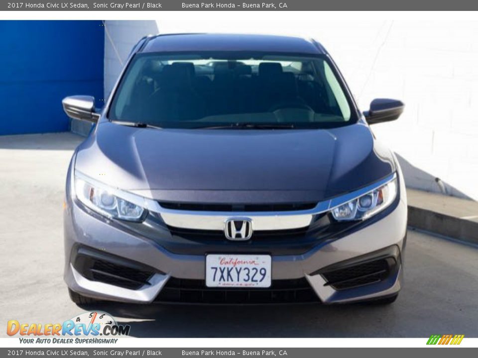 2017 Honda Civic LX Sedan Sonic Gray Pearl / Black Photo #7