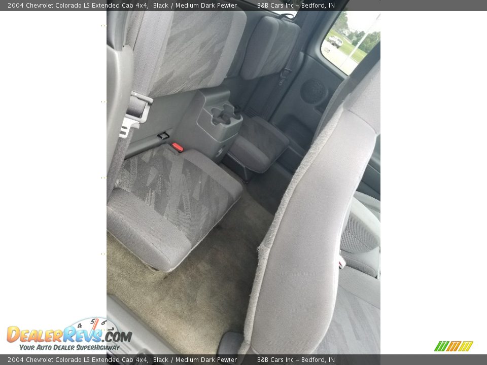 2004 Chevrolet Colorado LS Extended Cab 4x4 Black / Medium Dark Pewter Photo #21