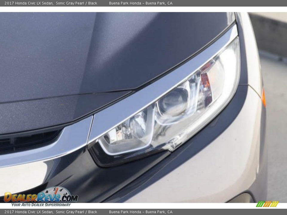 2017 Honda Civic LX Sedan Sonic Gray Pearl / Black Photo #9