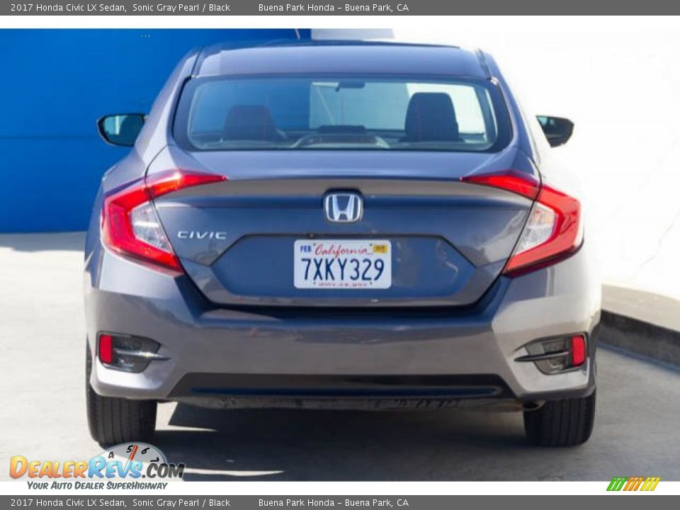 2017 Honda Civic LX Sedan Sonic Gray Pearl / Black Photo #11