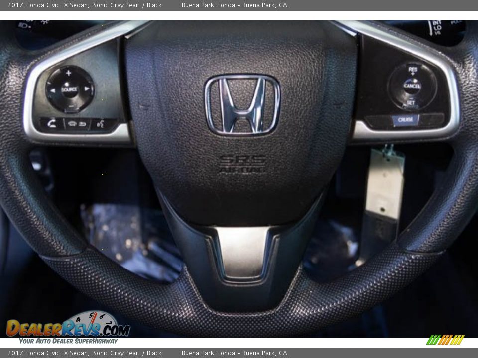 2017 Honda Civic LX Sedan Sonic Gray Pearl / Black Photo #15