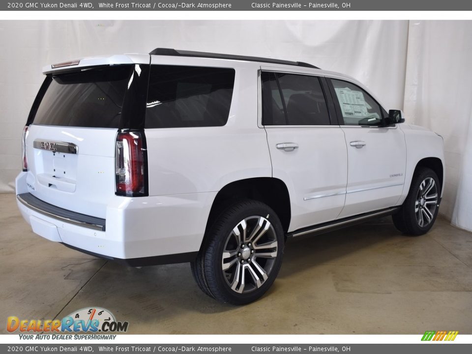 2020 GMC Yukon Denali 4WD White Frost Tricoat / Cocoa/­Dark Atmosphere Photo #2