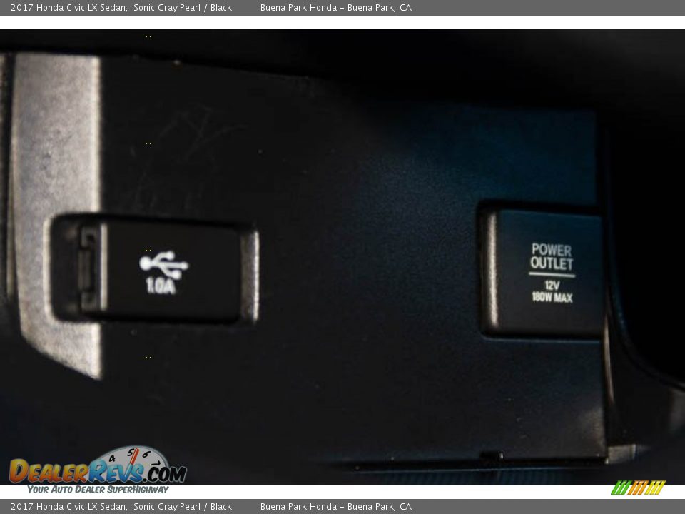 2017 Honda Civic LX Sedan Sonic Gray Pearl / Black Photo #18