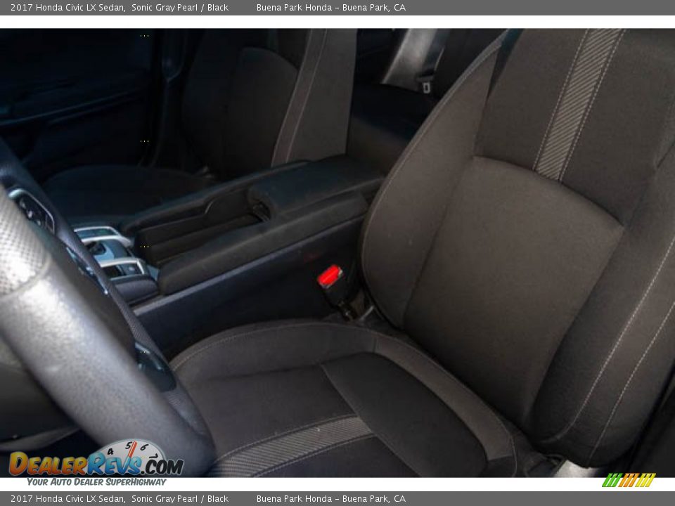 2017 Honda Civic LX Sedan Sonic Gray Pearl / Black Photo #19