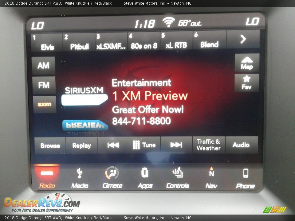2018 Dodge Durango SRT AWD White Knuckle / Red/Black Photo #25