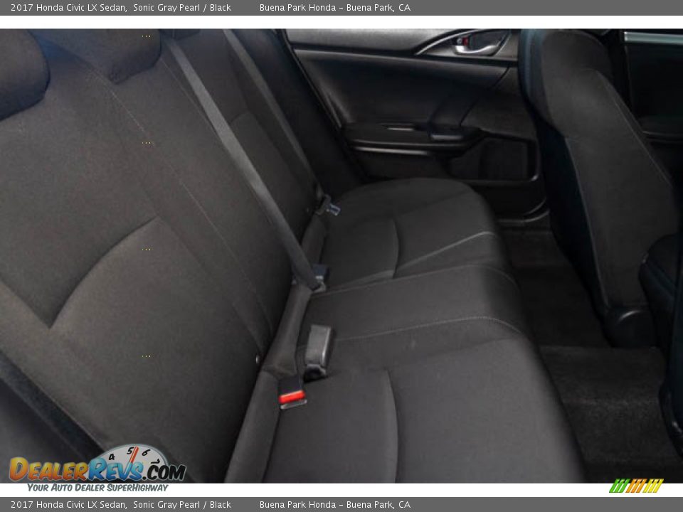 2017 Honda Civic LX Sedan Sonic Gray Pearl / Black Photo #22