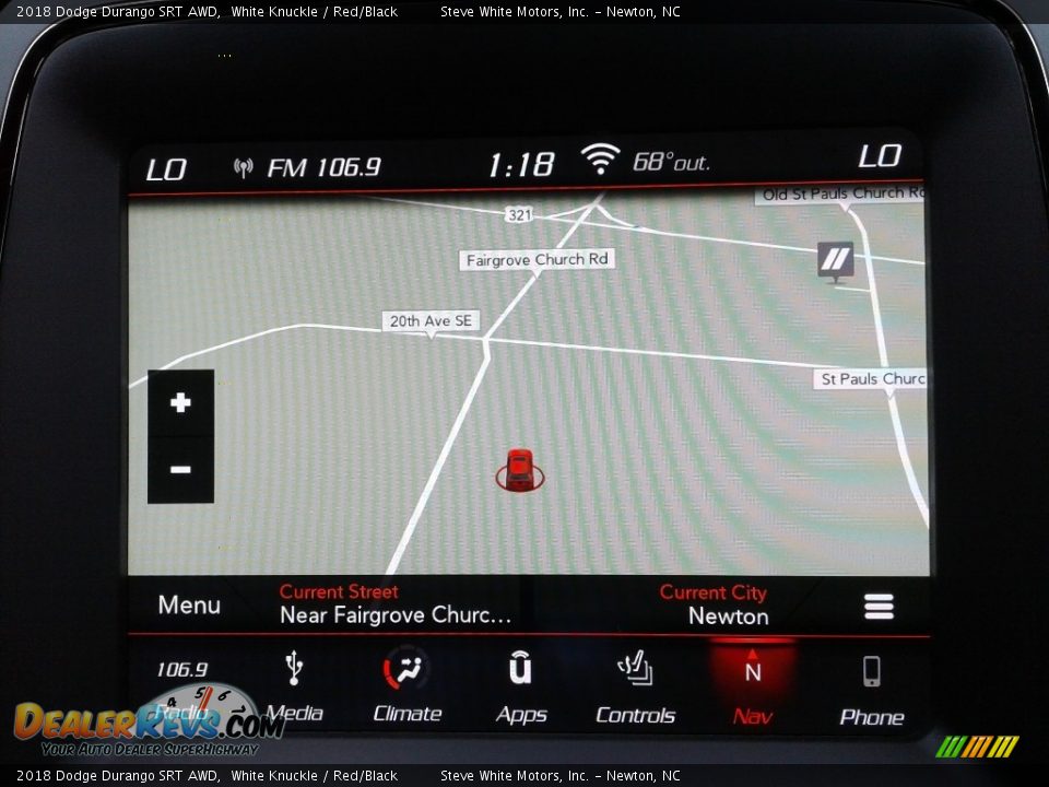 2018 Dodge Durango SRT AWD White Knuckle / Red/Black Photo #27