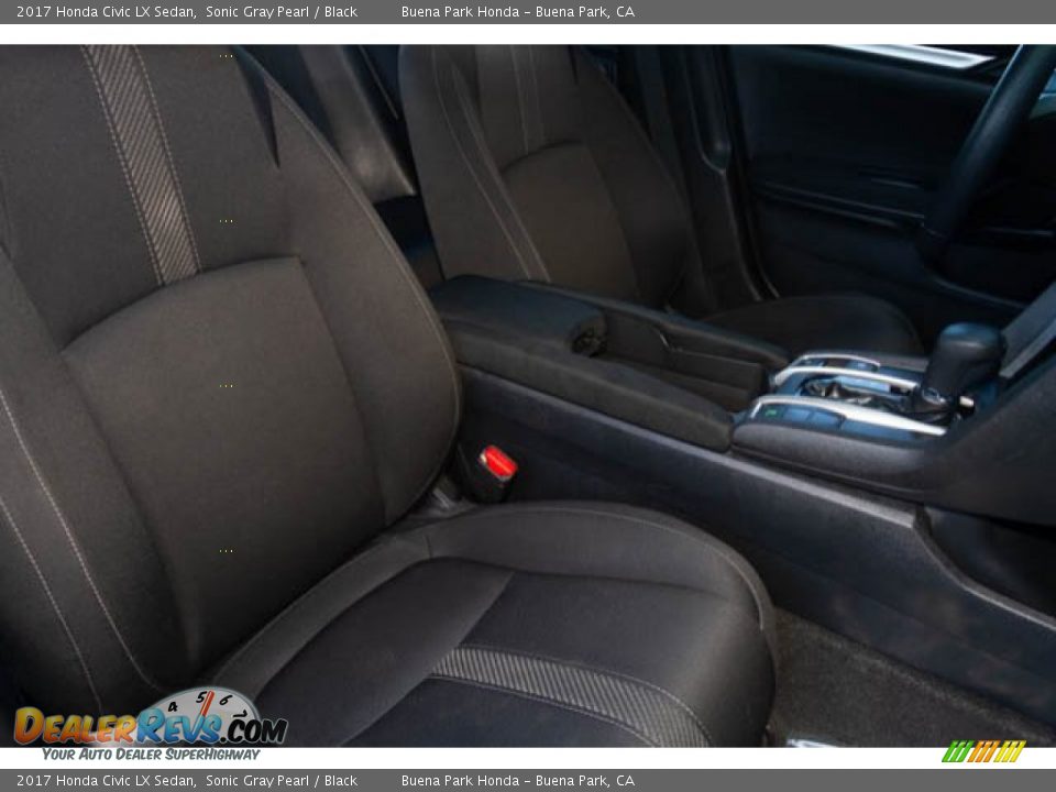 2017 Honda Civic LX Sedan Sonic Gray Pearl / Black Photo #25