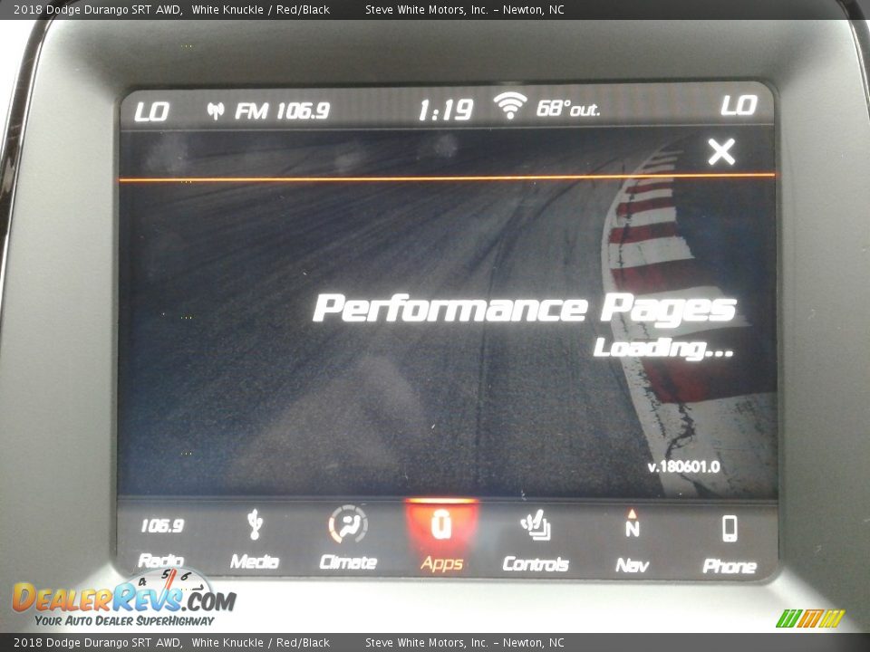 2018 Dodge Durango SRT AWD White Knuckle / Red/Black Photo #31