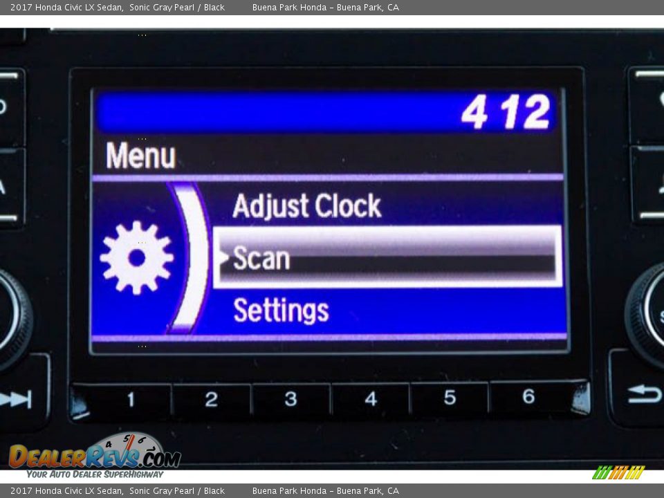 2017 Honda Civic LX Sedan Sonic Gray Pearl / Black Photo #26