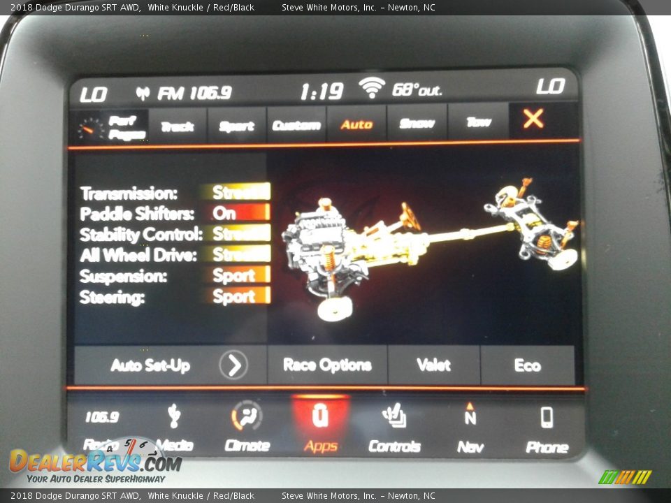 2018 Dodge Durango SRT AWD White Knuckle / Red/Black Photo #32