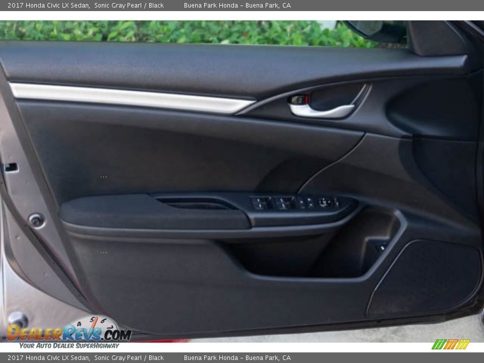 2017 Honda Civic LX Sedan Sonic Gray Pearl / Black Photo #29
