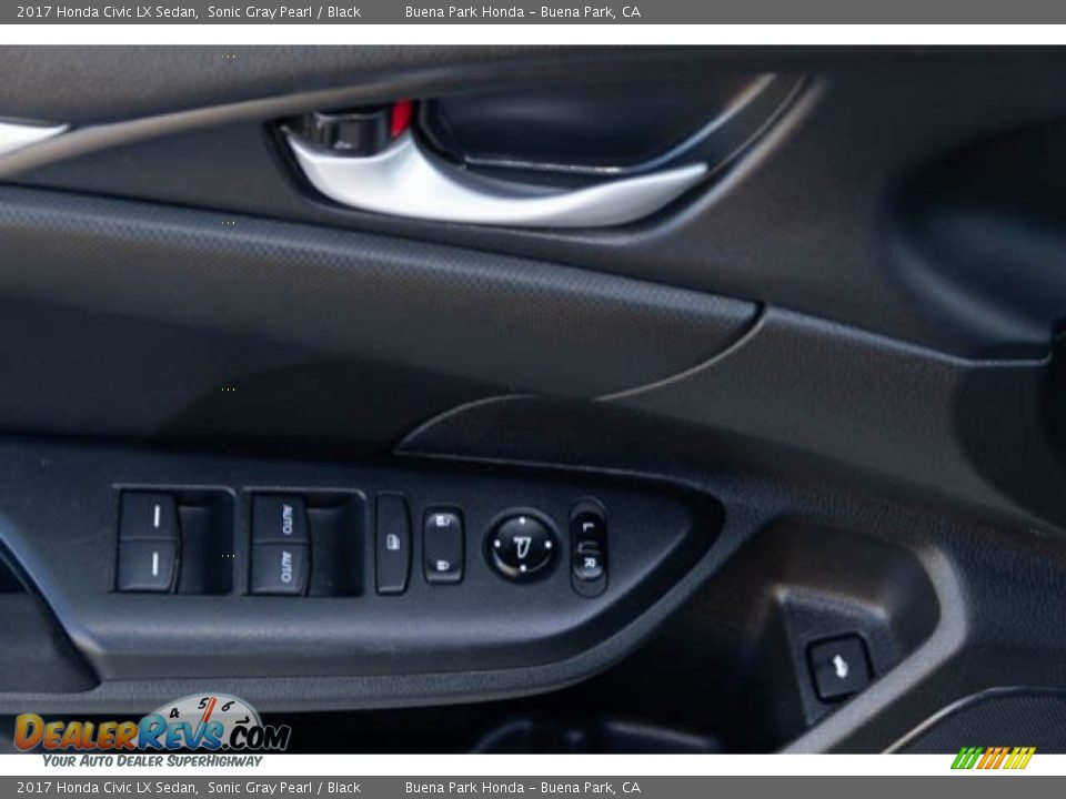 2017 Honda Civic LX Sedan Sonic Gray Pearl / Black Photo #30