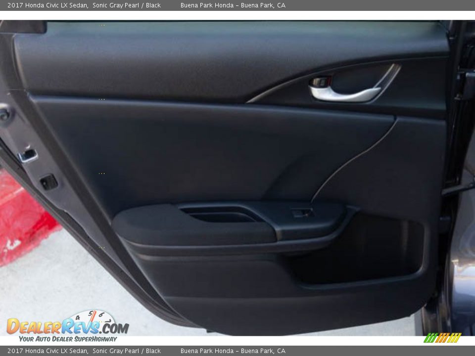 2017 Honda Civic LX Sedan Sonic Gray Pearl / Black Photo #31