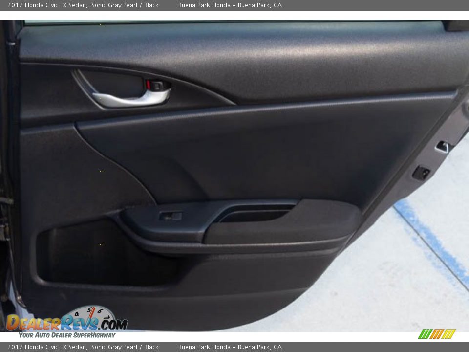 2017 Honda Civic LX Sedan Sonic Gray Pearl / Black Photo #32