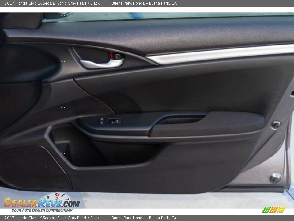 2017 Honda Civic LX Sedan Sonic Gray Pearl / Black Photo #33