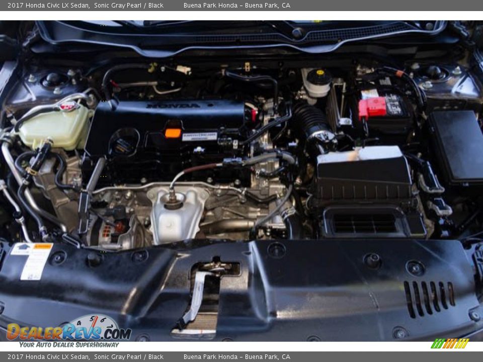 2017 Honda Civic LX Sedan Sonic Gray Pearl / Black Photo #34
