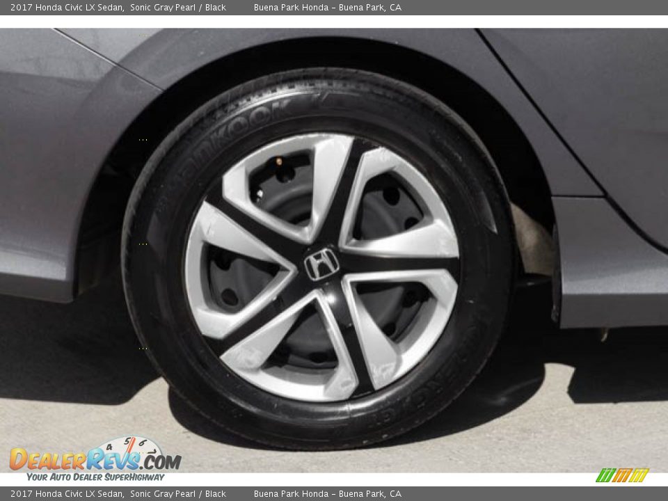 2017 Honda Civic LX Sedan Sonic Gray Pearl / Black Photo #35